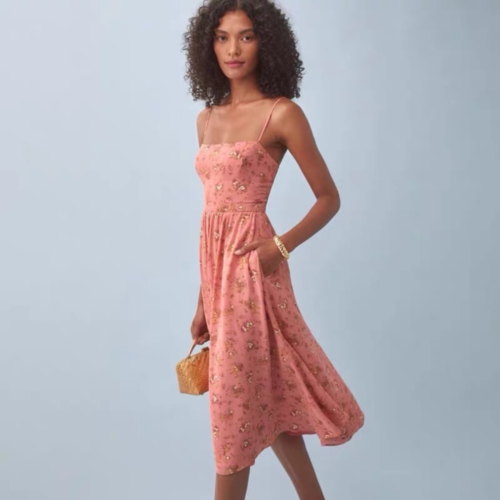 Reformation Rosehip Dress Rosato